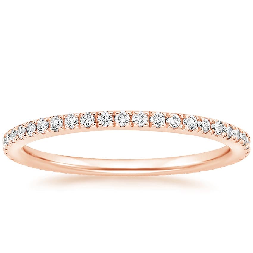 Ballad Eternity Diamond Ring (1/3 ct. tw.) Rose Gold 18k Eternity Band