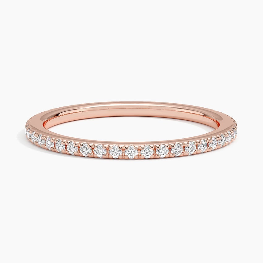 Ballad Eternity Diamond Ring (1/3 ct. tw.) Rose Gold 18k Eternity Band