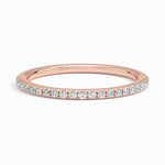Ballad Half Coverage Diamond Ring (1/6 ct. tw.) Rose Gold 18k Wedding Band