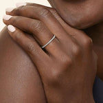 Ballad Half Coverage Diamond Ring (1/6 ct. tw.) Platinum Wedding Band