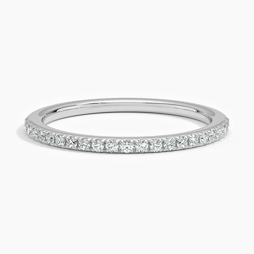 Ballad Half Coverage Diamond Ring (1/6 ct. tw.) Platinum Wedding Band