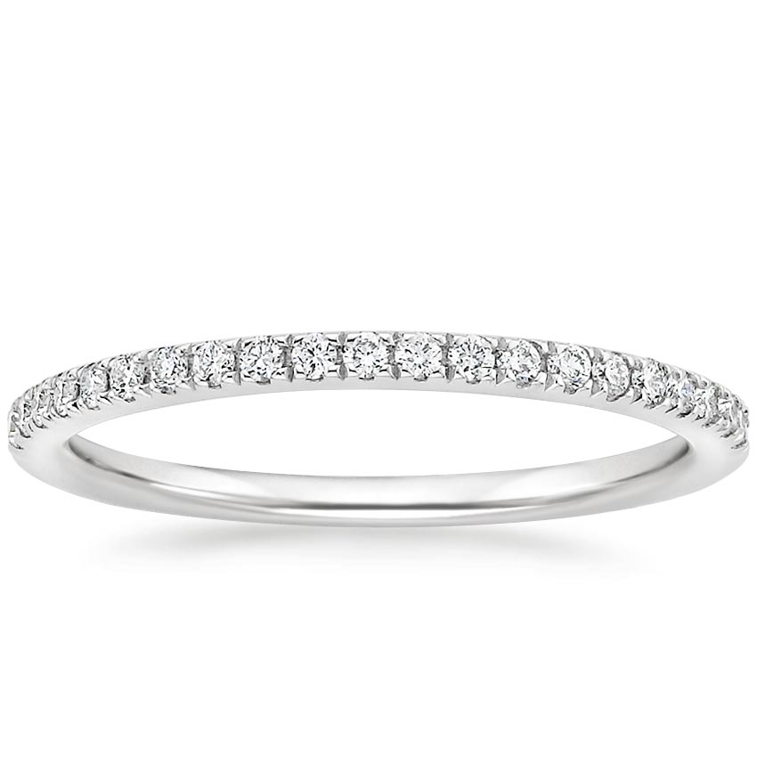 Ballad Half Coverage Diamond Ring (1/6 ct. tw.) Platinum Wedding Band