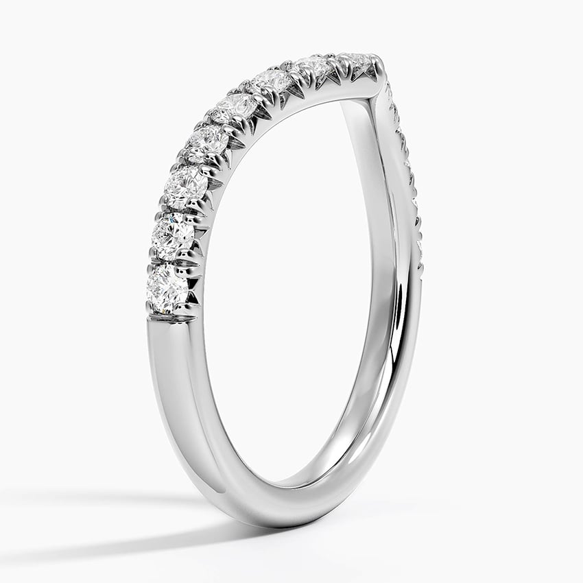 Sienna Contour Diamond Ring Platinum Wedding Band