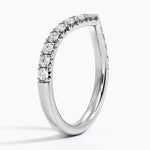 Sienna Contour Diamond Ring Platinum Wedding Band