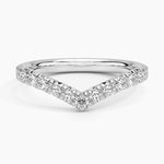 Sienna Contour Diamond Ring Platinum Wedding Band