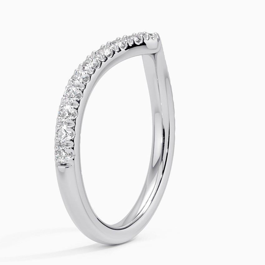 Flair Diamond Ring (1/3 ct. tw.) Platinum Wedding Band
