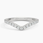 Flair Diamond Ring (1/3 ct. tw.) Platinum Wedding Band