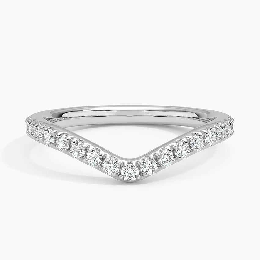 Flair Diamond Ring (1/3 ct. tw.) Platinum Wedding Band