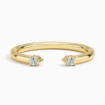 Wren Diamond Open Ring Yellow Gold 18k Wedding Band