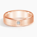 Borealis Diamond 6mm Wedding Ring Rose Gold 18k Wedding Band