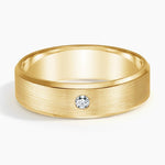 Borealis Diamond 6mm Wedding Ring Yellow Gold 18k Wedding Band