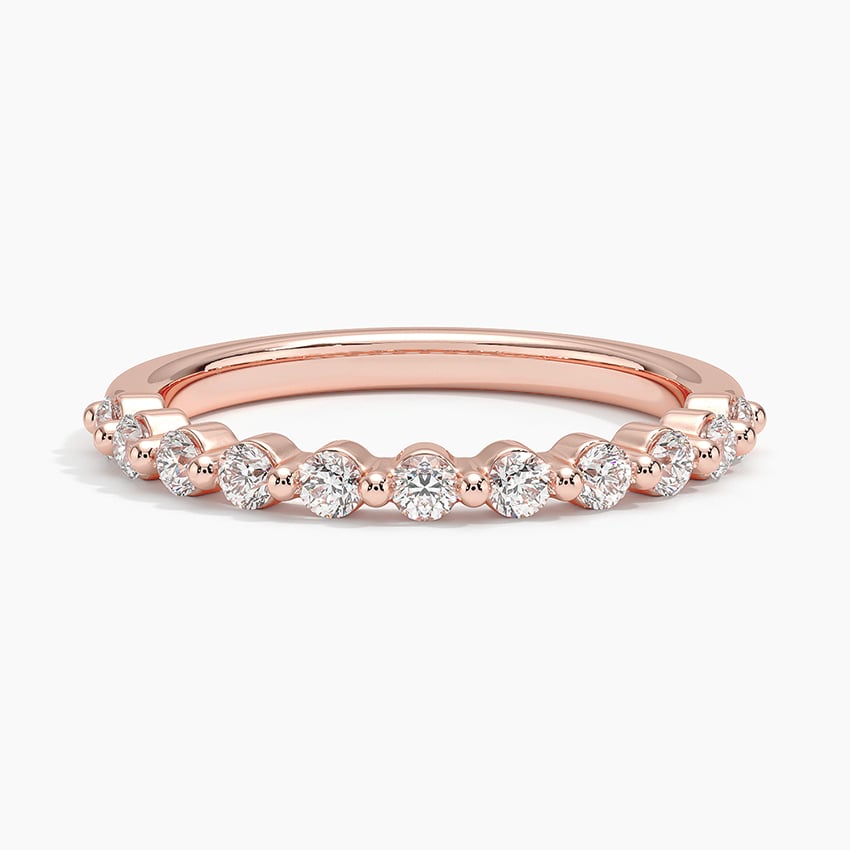 Marseille Half Coverage Diamond Ring (1/3 ct. tw.) Rose Gold 18k Wedding Band