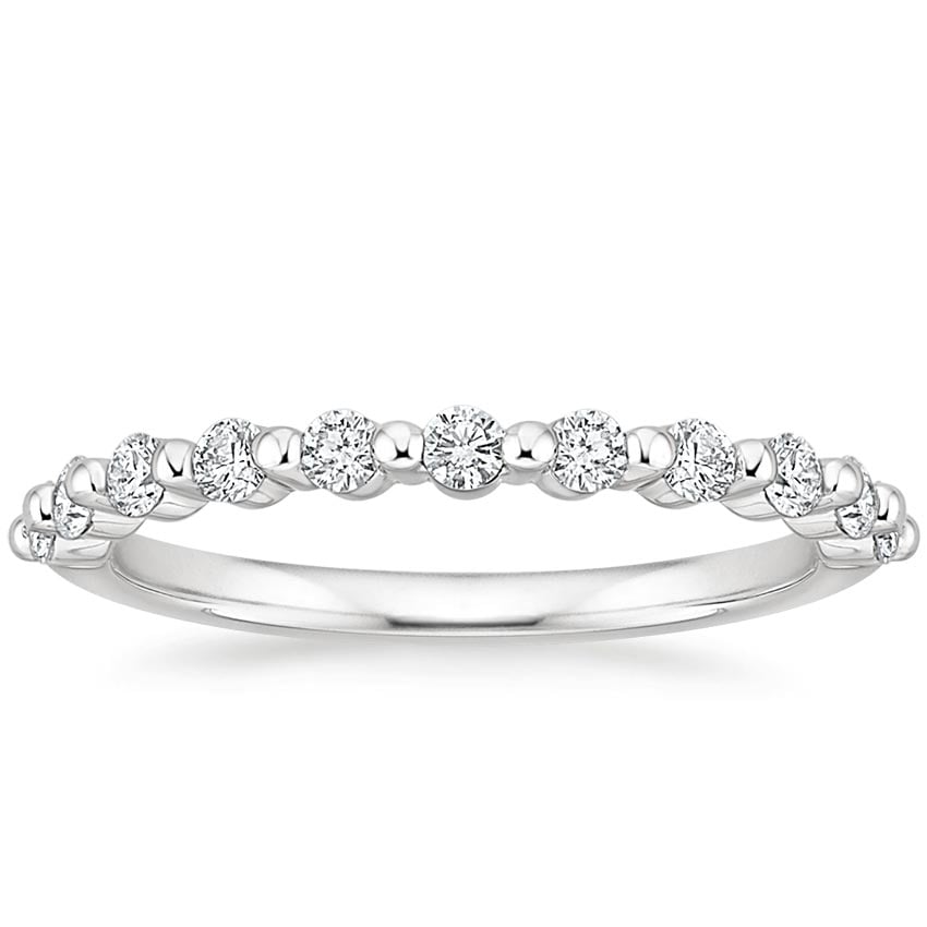 Marseille Half Coverage Diamond Ring (1/3 ct. tw.) Platinum Wedding Band