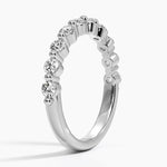 Bordeaux Shared Prong Diamond Ring (1/2 ct. tw.) Platinum Wedding Band