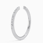 Sia Half Coverage Diamond Ring (1/8 ct. tw.) Platinum Wedding Band