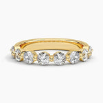 Bordeaux Shared Prong Diamond Ring (7/8 ct. tw.) Yellow Gold 18k Wedding Band