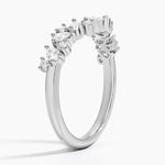 Olivetta Contoured Lab Diamond Ring (1/2 ct. tw.) Platinum Wedding Band