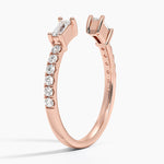 Zora Baguette Diamond Open Ring (1/3 ct. tw.) Rose Gold 18k Wedding Band