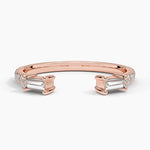 Zora Baguette Diamond Open Ring (1/3 ct. tw.) Rose Gold 18k Wedding Band