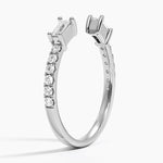 Zora Baguette Diamond Open Ring (1/3 ct. tw.) Platinum Wedding Band