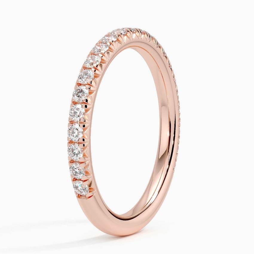 Amelie Three-Quarter Coverage Diamond Ring (1/2 ct. tw.) Rose Gold 18k Wedding Band