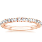 Amelie Three-Quarter Coverage Diamond Ring (1/2 ct. tw.) Rose Gold 18k Wedding Band