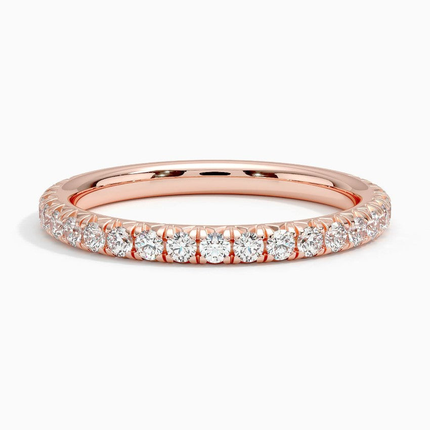 Amelie Three-Quarter Coverage Diamond Ring (1/2 ct. tw.) Rose Gold 18k Wedding Band