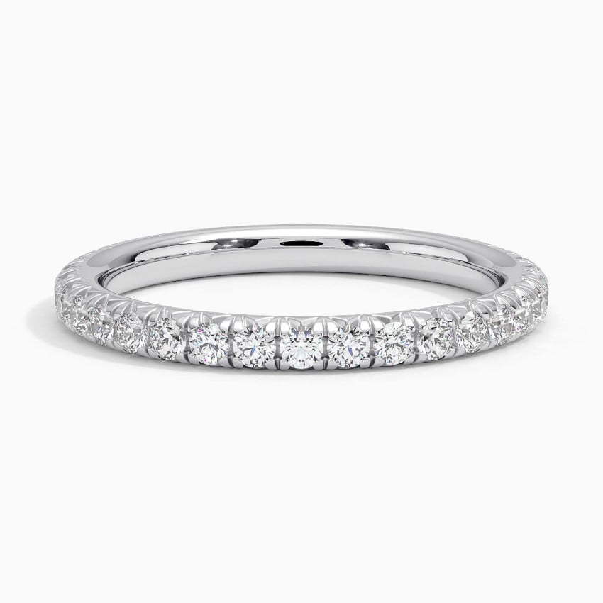 Amelie Three-Quarter Coverage Diamond Ring (1/2 ct. tw.) Platinum Wedding Band