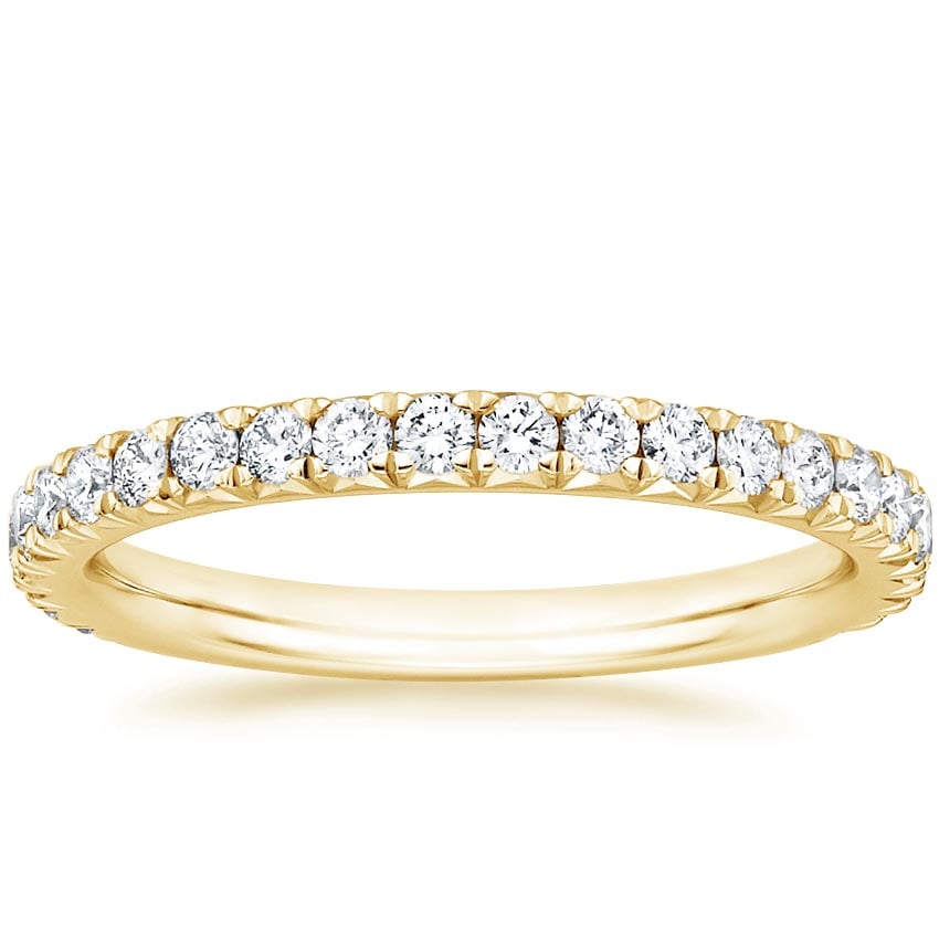 Amelie Three-Quarter Coverage Diamond Ring (1/2 ct. tw.) Yellow Gold 18k Wedding Band