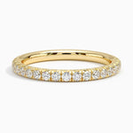 Amelie Three-Quarter Coverage Diamond Ring (1/2 ct. tw.) Yellow Gold 18k Wedding Band