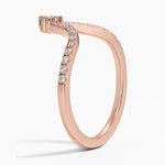 Nouveau Diamond Ring Rose Gold 18k Wedding Band