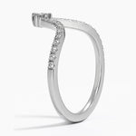 Nouveau Diamond Ring Platinum Wedding Band