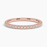 Sonora Three-Quarter Coverage Diamond Ring (1/4 ct. tw.) Rose Gold 18k Wedding Band