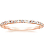 Sonora Three-Quarter Coverage Diamond Ring (1/4 ct. tw.) Rose Gold 18k Wedding Band