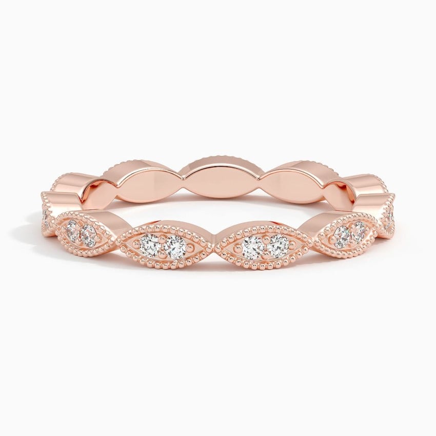 Cadenza Eternity Diamond Ring (1/4 ct. tw.) Rose Gold 18k Eternity Band