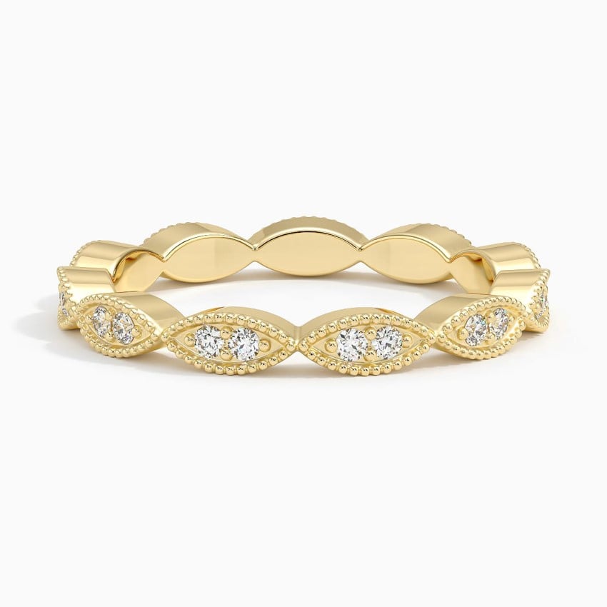 Cadenza Eternity Diamond Ring (1/4 ct. tw.) Yellow Gold 18k Eternity Band