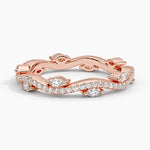 Luxe Winding Willow Eternity Diamond Ring (1/2 ct. tw.) Rose Gold 18k Eternity Band