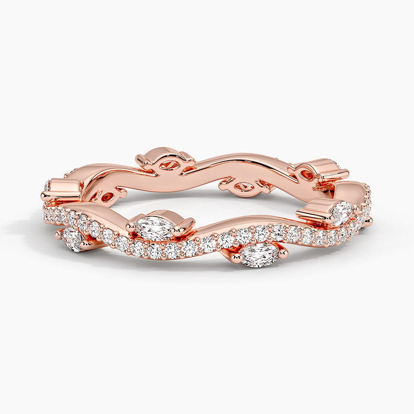 Luxe Winding Willow Eternity Diamond Ring (1/2 ct. tw.) Rose Gold 18k Eternity Band