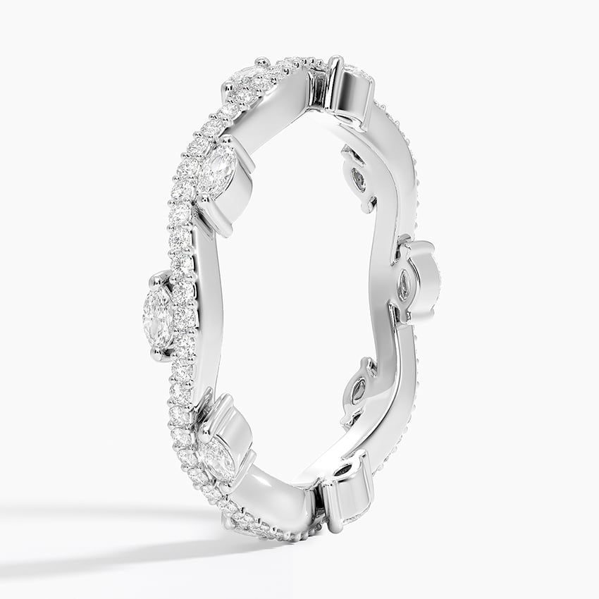 Luxe Winding Willow Eternity Diamond Ring (1/2 ct. tw.) Platinum Eternity Band