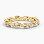 Luxe Winding Willow Eternity Diamond Ring (1/2 ct. tw.) Yellow Gold 18k Eternity Band