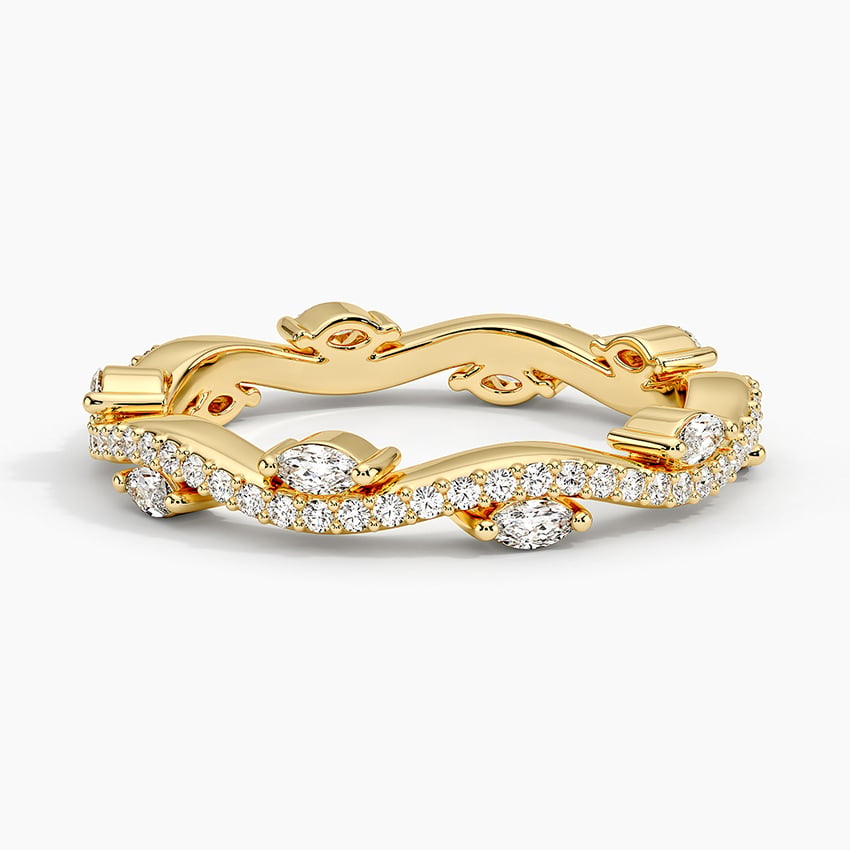 Luxe Winding Willow Eternity Diamond Ring (1/2 ct. tw.) Yellow Gold 18k Eternity Band