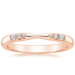 Lark Diamond Ring Rose Gold 18k Wedding Band