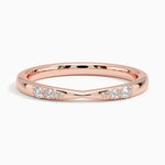 Lark Diamond Ring Rose Gold 18k Wedding Band
