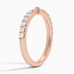 Luxe Lark Diamond Ring Rose Gold 18k Wedding Band
