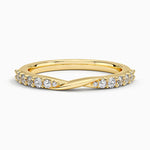 Luxe Lark Diamond Ring Yellow Gold 18k Wedding Band
