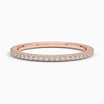 Whisper Three-Quarter Coverage Diamond Ring (1/5 ct. tw.) Rose Gold 18k Wedding Band