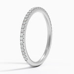 Whisper Three-Quarter Coverage Diamond Ring (1/5 ct. tw.) Platinum Wedding Band