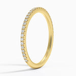 Whisper Three-Quarter Coverage Diamond Ring (1/5 ct. tw.) Yellow Gold 18k Wedding Band