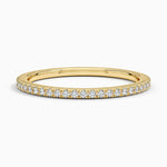 Whisper Three-Quarter Coverage Diamond Ring (1/5 ct. tw.) Yellow Gold 18k Wedding Band