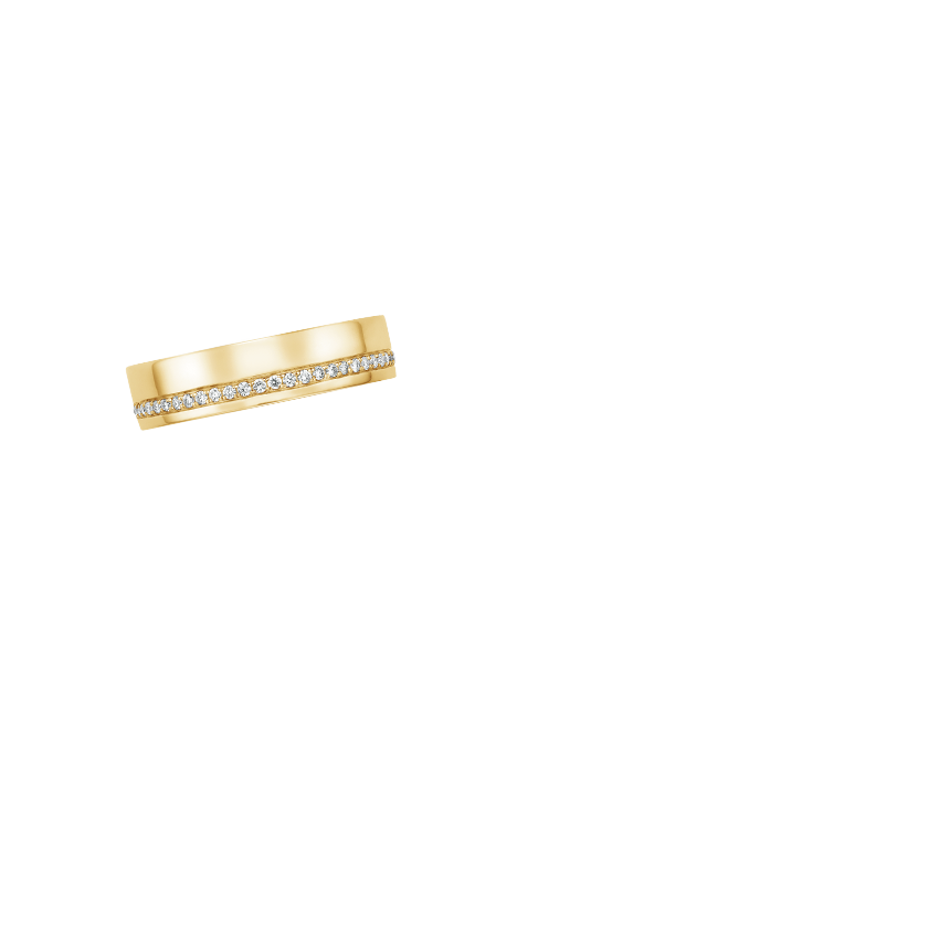 Austin Diamond 5.5mm Wedding Ring (1/5 ct. tw.) Yellow Gold 18k Wedding Band